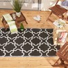 DII Design Imports Indoor Outdoor 3 x 6 Ft Reversible Lattice Woven Rectangular Runner Rug for Decks, Patios, Living Rooms, & Kitchens, Black & White - 4 of 4