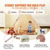 VEVOR Kids Play Tent, Tent for Kids 1-5 Years Old, Tent for Kids with Windows, Toddler Tent with Mat and Plush Decorative Balls, Beige - 4 of 4