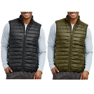 Galaxy Playertees Men's Modern Fit  Packable Midweight Puffer Vest-2 Pack - 1 of 1