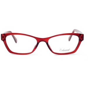 Enhance Optical Designer Reading Glasses EN3903-BLK-49 mm Black Crystal Cateye - 1 of 3