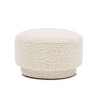 CAVINAS Round Storage Ottoman Boucle Fabric Vanity Stool Upholstered Foot Stool with Reversible Cover Plate for Living Room, Entryway - 2 of 4