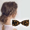 Unique Bargains Elegant Leopard Print Bow Duckbill Hair Clips 1 Pc - 2 of 4