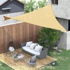 16' x 20' Sun Shade Sail Canopy Outdoor Shade Sail Cloth for Patio Deck Yard with D-Rings and Rope Included - 2 of 4