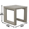 Sapphtopaz Modern Aluminum Outdoor End Table Outdoor Side Table, Patio Table Small Table Outdoor Table for Backyard, Balcony, Porch - 2 of 4