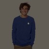 Dalix Fire (Glow In The Dark) Embroidered Fleece Sweatshirt Pullover Mens - 2 of 4