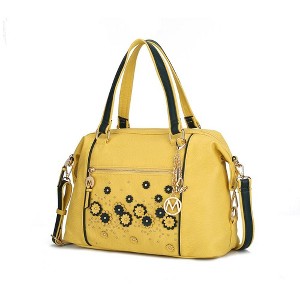 MKF Collection Francis Tote Women's handbag 3-D flowers with Keychain by Mia K - 1 of 4
