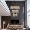 MAYEERTY ceiling lamps 23.6 inch Fancy hanging luxury modern pendant light crystal chandelier - 4 of 4