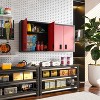 TinyHomie Wall-Mounted Garage Storage Cabinet with Lockable Doors and Adjustable Shelves, Durable Metal Hanging Tool Cabinet for Utility Rooms - 2 of 4