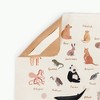 Gathre Mini Tapestry Kids' Mat Animal Alphabet: Water-Resistant Leather Baby Floor Mat, Soft Alphabet Design, 3'3"x3'3" - 2 of 4