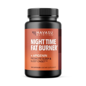 Night Time Fat Burner + Apigenin Capsules, Havasu Nutrition, 120ct - 1 of 3