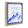 Stupell Industries Apres Ski in Blue Tones Floating Frame Canvas Art - 2 of 4