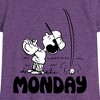 Girls' - Peanuts - Lucy Monday Fitted Short Sleeve Graphic T-Shirt - 2 of 4