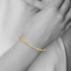 Black Bow Jewelry 3mm 14k Yellow Gold Polished Hollow Round Tube Bangle Bracelet - 3 of 4
