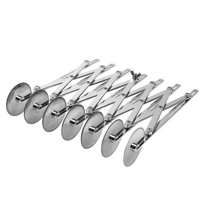 O'Creme Adjustable Dough Divider Expandable Cutter for Different Types of Dough; Heavy Duty Stainless Steel (7 Straight 2-3/16")