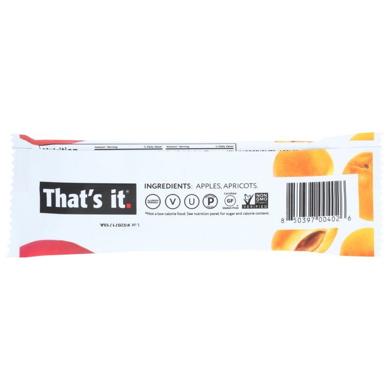 That's It Apple and Apricot Fruit Bar - 12 bars, 1.2 oz, 3 of 5