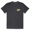 Mens Blatz Triangle Mountain Logo Black Front and Back Print T-Shirt - 2 of 4