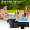 VEVOR Swimming Pool Pump 2.0HP 115V 1500W, Single Speed Pumps for Above Ground Pool, Powerful Pool Pumps, 5400 GPH Max. Flow - 2 of 4
