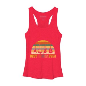 Women's Design By Humans Best Guitar Dad Ever Music Guitar Chord By BaoMinh Racerback Tank Top - 1 of 2