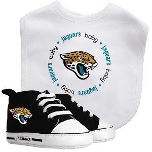 Baby Fanatic 2 Piece Bid and Shoes - NFL Jacksonville Jaguars - White Unisex Infant Apparel - 1 of 3