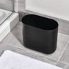 iDESIGN Slim Oval Plastic Wastebasket The Cade Collection - 3 of 3
