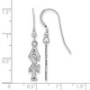 Black Bow Jewelry Sterling Silver Alpha Sigma Tau Greek Life Dangle Earrings - 2 of 3