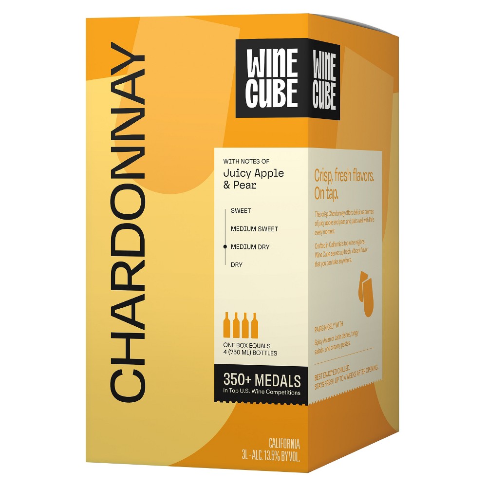 UPC 085200600007 - Chardonnay White Wine - 3L Box - Wine Cube ...