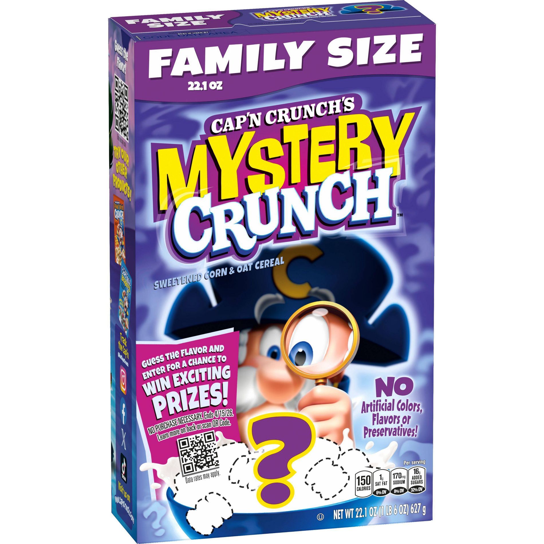 Cap'n Crunch Mystery Flavor Breakfast Cereal - 22.1oz