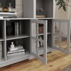 FUFU&GAGA 102'' Large Storage TV Stand,Wall Unit TV Console,Modular Entertainment Center with Hutch,Glass Door,Adjustable Shelves - 4 of 4