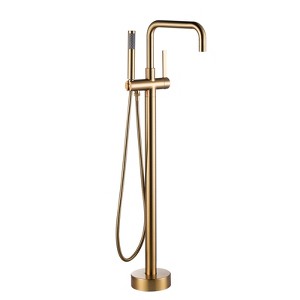 WOWOW Single-Handle Freestanding Tub Faucet Floor Mounted with Hand Shower - 1 of 4
