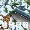 Washable Tiger Print Rug - Non-Slip Low Pile, Stain-Resistant Jungle Animal Carpet for Living Room, Bedroom & Office - 4 of 4