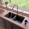ALFI Brushed Nickel Traditional Gooseneck Pull Down Kitchen Faucet - 3 of 4