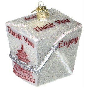 Old World Christmas Blown Glass Ornament for Christmas Tree, Chinese Take Out - 1 of 3