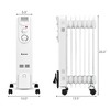 Costway 1500W Electric Indoor Oil Heater W/3 Heat Settings & Safe Protection for Home - 4 of 4