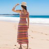 Women's Vibrant Multicolor Striped Maxi Beach Dress - Cupshe - 2 of 4