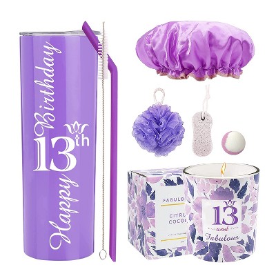Verymerrymakering 13th Birthday Tumbler Gifts For Girls - Purple : Target