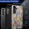 BONGEEK Case Compatible with Samsung Galaxy S25,Scratch Resistant Hybrid 2-Layer Hard Shell Bright Phone Case, Bloom Floral Halloween - 4 of 4