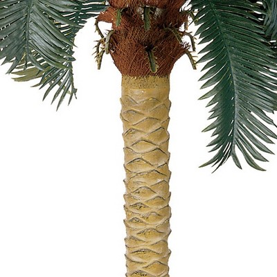 6' Green Silk Sago Palm Tree in Decorative Pot