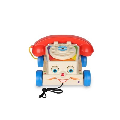 Fisher-Price CHATTER TELEPHONE Phone PULL TOY FP 1694 eyes move dial rings NIB 
