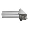 Lambro® 4-In. 26-Gauge Galvanized Steel Fresh Air Intake Vent with Wire-Mesh Screen and 11-In. Pipe, No Damper, 34400GNDMS in Silver - 2 of 4