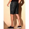 INSPIRE CHIC Men's Metallic Above Knee Clubwear Sparkly Sequins Shorts - 3 of 4