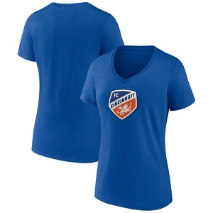 MLS FC Cincinnati Women's V-Neck Top Ranking T-Shirt - 1 of 3