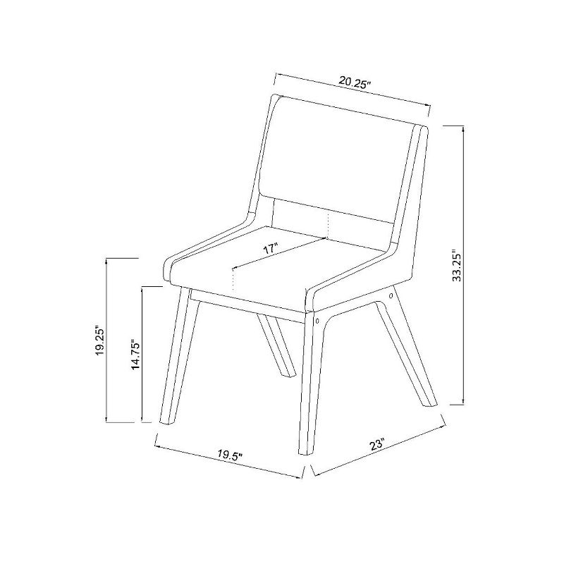 Holmdel Mid-Century Dining Chair Beige - Threshold&#8482;, 5 of 6
