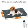 28 x 16 Pet Heating Pad, Heating Electric Heating Pad with Chew-Resistant Cord Cat Heating Mattress Pad, 6 Adjustable Temperatures and 5 Timers - 2 of 4
