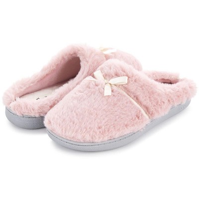 Floopi Women's Lacey Faux Fur Clog Slippers