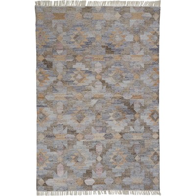 Beckett Transitional Moroccan Taupe/Gray/Blue Area Rug