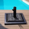 Costway 17.5'' Umbrella Base Stand Market Patio Standing Outdoor Living Heavy Duty (Square) - 4 of 4