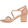 Journee Collection Women's Bella Open Toe Mid Block Heel Pumps - 2 of 4