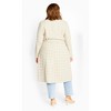 Women's Plus Size Julissa Coat - cream | CITY CHIC - 2 of 4