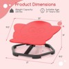 Costway Kids Sensory Swivel Chair with Non-Slip Metal Base for Autistic Kids Indoor Outdoor Red Elephant - 3 of 4
