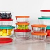 Pyrex 22pc Glass Food Storage Container Set Red/orange : Target